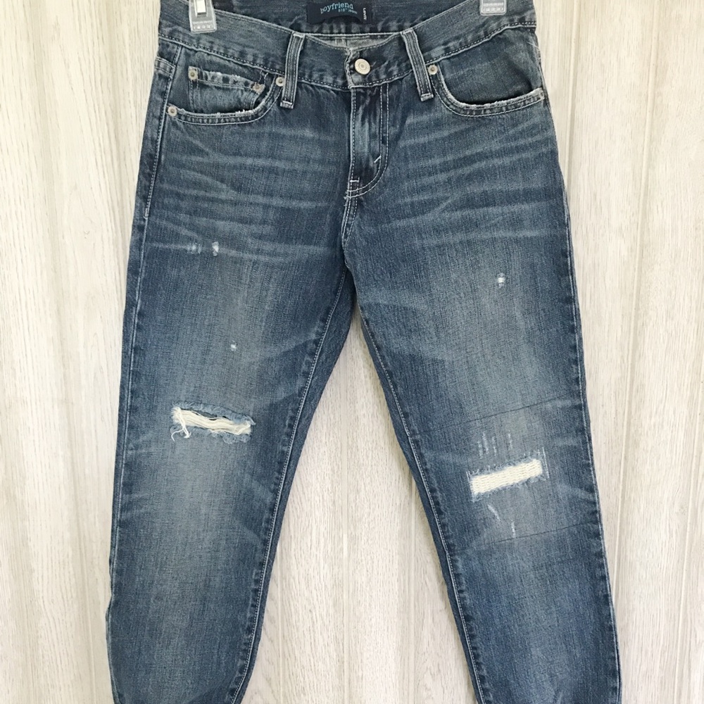 Levi's Boyfriend 513 Jeans Distressed - Picture 1 of 4